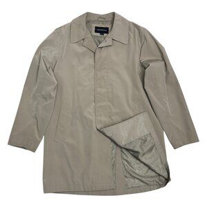 LONDON FOG Designer Business Casual Rain Trench Coat Jacket Mens 40S Medium